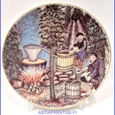 ARABIA,  iso sein�lautanen 1981, Design: Andreas Alariesto,Mitat Halkaisija n. 30 cm, 1kpl, 85�/kpl,( Tuote nro 147A )