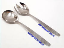 HACKMAN,Sorsakoski Scandia Salaattiottimet, Design:Kaj Franck, Suunniteltu vuonna 1960,pituus n. 21,8 cm, 1 setti,48� setti.( Tuote nro 118AT )