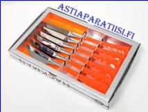 HACKMAN, Colorina Oranssi  Ruokaveitsi, Design:Nanny Still,alkuper�ispakkaus uusi ja k�ytt�m�t�n,Suunniteltu vuonna 1970, pituus n. 19,9 cm, 0 kpl, ( Tuote nro 137AT )