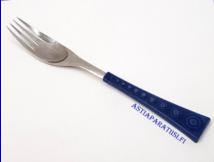 HACKMAN, Colorina sininen  Ruokahaarukka Design:Nanny Still,Suunniteltu vuonna 1970, pituus n. 19,7 cm, 2 kpl, 15 � / kpl,( Tuote nro 142AT )