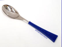 HACKMAN, Colorina sininen  Ruokalusikka, Design:Nanny Still,Suunniteltu vuonna 1970, pituus n. 19,8 cm, 3 kpl, 15 � / kpl,( Tuote nro 143AT )