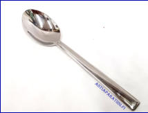 Ruostumaton Ter�st�  perunalusikka, pituus n. 24,4 cm, 1/kpl 15 �/ setti,( Tuote nro 366AT )