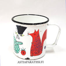 FINEL EMALI,  Nooan arkki,lasten muki, Design:Gunvor Olin-Gr�nqvist,Vuosi, 1971,emali on lohjennut jostain kohdista,  halkaisija n.7,5 cm,Korkeus n. 8 cm,0 kpl,(Tuote nro / Item 244N)