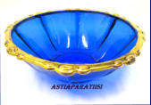  kullattu vanha hedelm�kulho/ tarjoilulautanen,Korkeus,n.7 cm,halkaisija,n. 19,5 cm,1kpl,30�/kpl