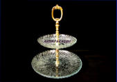 RIIHIM�EN LASI,Kehr�  kerrostarjotin kirkas,Design:Nanny Still,halkaisija n. 23,5 cm, Korkeus n 26,5 cm , 1kpl. 85�/kpl