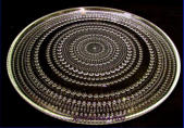 IITTALA,Kastehelmi, Tarjoilulautanen kirkas,Design:Oiva Toikka,Korkeus,n. 1,5 cm,halkaisija,n. 31,5 cm,1kpl,40�/kpl