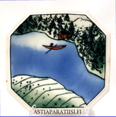 ARABIA, Sein�lautanen "  kev�t " " Spring " Suunniteltu Finnairille, rajoitettu m��r�, Design:Helj� Liukko-Sundstr�m, Korkeus n. 15 cm, leveys n. 15 cm 35 �( Tuote nro / Item #255HL )
