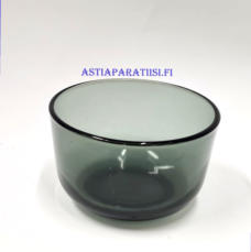 NUUTAJ�RVI LASI, Kulho J��tel�malja / J�lkiruokamalja harmaa v�rinen,Design:Saara Hopea,Tuotannossa: 1956-luku,Korkeus n.7,5 cm, halkaisija n.12 cm, 1 kpl,28� /kpl.( Tuote nro / Item #138LJ )