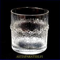 IITTALA, NIVA whisky-lasi, viskilasi 20 cl,Design:Tapio Wirkkala,valmistettu vuosina 1972 � 1992,Korkeus n.9 cm, halkaisija n.8,5 cm, 0 kpl, ( Tuote nro / Item #137J )