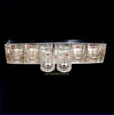 IITTALA, Pisaranrengas Snapsilasi,Design:Timo Sarpaneva,Tuotannossa 1963,Korkeus n.7,5 cm ,halkaisija n.4 cm, 6 kpl,65� paketti( Tuote nro / Item #212J )