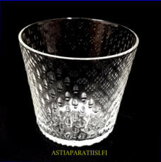 IITTALA ,Tundra Juomalasi,Design:Oiva Toikka,Tuotannossa1971-72,Korkeus n.8,2 cm,halkaisija n.8,5 cm,0KPL,( Tuote nro / Item #225J )