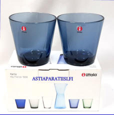 IITTALA,Kartio juomalasi 21 cl Mustikansininen,Design:Kaj Franck,Korkeus n.8 cm , Halkaisija n.8 cm,0 kpl,uusi.( Tuote nro / Item #436J )"ei en�� myynniss� kauppa Mustikansininen v�ri"