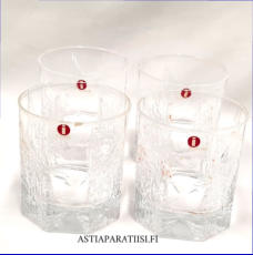 IITTALA,Kalinka cocktail lik��ri  kirkas lasi, Design:Timo Sarpaneva,Tuotannossa: 1978-luku ,Korkeus n.6,9 cm, halkaisija n.6 cm, 3 kpl,18 � /kpl ( Tuote nro / Item #546J )