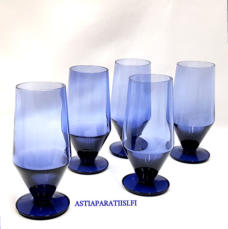 RIIHIM�EN LASI, X 1564 lila Juomalasi, Design:Tamara Aladin  , Valmistettu1963, Korkeus n.13 cm , Halkaisija n.4,8 cm, 0 kpl,( Tuote nro / Item #554J )