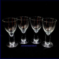 NUUTAJ�RVI ,Elegia juomalasi, Design:Olli Tamminen, Korkeus n.14,5 cm,halkaisija n.7 cm, 4 kpl,24 �/kpl,( Tuote nro / Item #610J