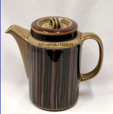ARABIA,Kosmos kahvikannu,Design:Gunvor Olin-Gr�nqvist,mukana alkuper�inen siivil�, todella hyv�kuntoinen,S malli, Ulla Procop�. 1962-76-luvulta,Korkeus ilman kantta n.17 cm,0kpl,( Tuote nro / Item #107KK )