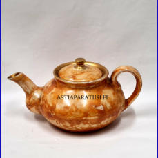 ARABIA,Kirjo loistomarmori pieni teekannu, 1950-luvulta todella hyv�kuntoinen,Korkeus ilman kantta n.7 cm,1kpl,48�/kpl,( Tuote nro / Item #121KK )
