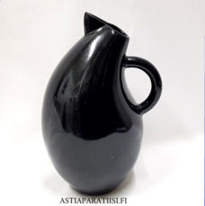 ARABIA, Olga, Storybirds  maito- / vesikannu, black / Musta,Vetoisuus 1,4 l. Design:Kati Tuominen-Niittyl�,korkeus n. 24 cm,2kpl,185�/kpl ( Tuote nro / Item #103D)