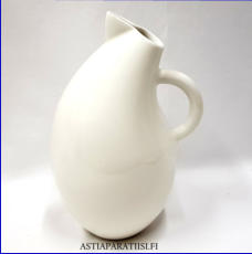 ARABIA, Olga, Storybirds  maito- / vesikannu, valkoinen,Vetoisuus 1,4 l. Design:Kati Tuominen-Niittyl�,korkeus n. 24 cm,1kpl,175�/kpl ( Tuote nro / Item #104D)