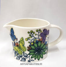 ARABIA,Runo "Neitoperho" kannu/kaadin, Design:Heini Riitahuhta, Tyyppi,Paratiisi (Birger Kaipiainen) , Suunniteltu vuonna 2009-2014,korkeus n.12,5 cm,1kpl,185�/kpl ( Tuote nro / Item #109D)