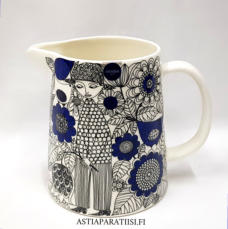 ARABIA,Pastoraali kannu/kaadin, Design: Esteri Tomula  vuonna 1965 suunnittelema,korkeus n.14,5 cm,0kpl ( Tuote nro / Item #110D)