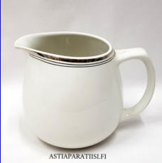 ARABIA, Platina maitokannu,Design:Raija Uosikkinen malli B, design Kaj Franck, 1962 -luvulta,korkeus n.12,8 cm,1kpl,65�/kpl ( Tuote nro / Item #184D)