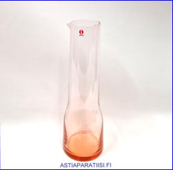 IITTALA,Essence roosa / turkoosi kaadin / karahvi 100 cl,Design:Alfredo H�berli,tuotannossa 2005-luku,korkeus n.30 cm,1kpl,105� ( Tuote nro / Item # 105K)