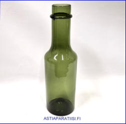 IITTALA,Rengas Karahvi 2507 oliivin vihre� v�ri,Design:Tapio Wirkkala,Signeerattu ,Korkeus,n. 33 cm, halkaisija,n. 10 cm,1kpl,290� ( Tuote nro / Item # 153K)'