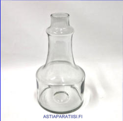 NUUTAJ�RVI,kukkopullo karahvi, vaaleanharmaa ilman korkki,Korkeus,n. 21,5 cm, halkaisija,n.12 cm,0kpl,( Tuote nro / Item # 168K)
