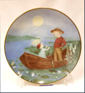 Zacharias Topelius sarjan sein�lautanen Nro 1, Pikku Lassi, Design: Kaarina Kaila,Saksalaista posliinia, Schumann Arzberg Tradition seit 1881,halkaisija 19 cm,1 kpl,65�/kpl