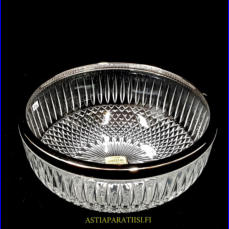 Englantilainen kristalli kulho,Korkeus,n. 9,5cm,halkaisija,n. 22 cm,1kpl,80�/kpl ( Tuote nro / Item #141KR )