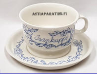 ARABIA, Is�nkuppi, Sininen keitti� , Design:Raija Uosikkinen,Kupin korkeus n. 6,2 cm, halkaisija n. 9,7 cm,Suunniteltu vuonna 1980, 0kpl,  ( Tuote nro 125 Q )