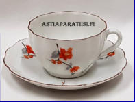 ARABIA,Salli kahvikuppi,Design:Greta Lisa J�derholm-Snellman,Kupin korkeus n. 5,5 cm, halkaisija n. 8,3 cm,Suunniteltu vuonna 1932- 1949, 4kpl, 24�/kpl ( Tuote nro 184Q )