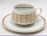 ARABIA,Pallas kahvikuppi,Design:Raija Uosikkinen,Kupin korkeus n. 5,2 cm, halkaisija n. 6,3 cm,Suunniteltu vuonna 1965-1970, 1kpl, 28�/kpl ( Tuote nro 221Q )