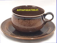 ARABIA,Atelj� Rovio teekuppi,Design:Peter Winqwist,Kupin korkeus n. 6 cm, halkaisija n. 9,8 cm,Suunniteltu vuonna 1974-1976, 1kpl, 38�/kpl ( Tuote nro 227Q )