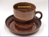 SAVITORPPA Finland,muki + lautanen setti,k�sinmaalattu, signeerattu,Kupin korkeus n.8,5 cm, halkaisija n. 8,7 cm,2kpl, 48�/kpl ( Tuote nro 248Q )