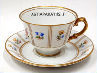 ARABIA,Pikkuruusu kahvikuppi,Kupin korkeus n.6 cm, halkaisija n. 8,5 cm, Suunniteltu vuonna 1932-1949, 5 kpl , 42�/ kpl ( Tuote nro 260Q )