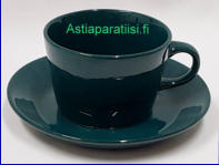 ARABIA, KILTA  teekuppi / kahvikuppi,vihre� v�ri, Design:Kaj Franck,Kupin korkeus n.6,3 cm, halkaisija n. 8,2 cm,  Suunniteltu vuonna 1948-1952, 11kpl , 27�/ kpl ( Tuote nro 314Q )
