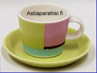 ARABIA,KoKo Piccolo  espressokuppi /mokkakuppi,malli XS,Desien:Kristiina Riska, Kati Tuominen-Niittyl�,Kupin korkeus n.4,8 cm, halkaisija n. 6 cm, 2 kpl,36�/ kpl ( Tuote nro 359Q )
