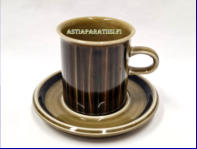 ARABIA, Kosmos kahvikuppi, Design:Gunvor Olin-Gr�nqvist,Kupin korkeus n.7,8 cm, halkaisija n. 7,2 cm, Suunniteltu vuonna 1962-1976, 1kpl, 34�/kpl ( Tuote nro 416Q )
