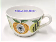 ARABIA,pomona kahvikuppi Vintage,Ilman tassia,Design:Esteri Tomula, signeeraus kuppien pohjassa, korkeus n.6 cm, halkaisija n.9,3 cm, 0 kpl, ( Tuote nro 438Q )