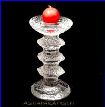 IITTALA, Festivo, kynttil�njalat,3 solmua Design:Timo Sarpaneva,mitat Korkeus,n.14,5 cm, halkaisija n. 9 cm,Signeerattu TS, 1kpl, 60�/kpl, ei Signeerattu,0 kpl,( Tuote nro / Item #117C )