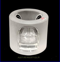 IITTALA,Balladi tuikku mattakirkas,Design:Jorma Vennola,Valmistettu 1984-1991-luvulta,mitat Korkeus,n.8 cm, halkaisija n. 8 cm,3 kpl,35�/kpl( Tuote nro / Item #122C )