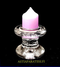 IITTALA,Rulla k��nt� kynttil�njalka ilman lasikupu,Design:Timo Sarpaneva.Suunniteltu: 1989,mitat Korkeus,n. 7 cm, halkaisija,n. 8,5 cm, 1 kpl,45� ( Tuote nro / Item #155C )