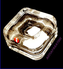 IITTALA,Vitriini - rasia kirkas lasi,Design:Anu Penttinen,60 x 60 mm,0kpl