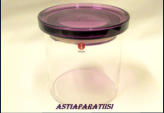 IITTALA,  Jars-purkki Pentagon Design,pieni lohkeama,Korkeus,n. 11,8 cm,halkaisija,n. 10,5 cm,1kpl,55�/kpl