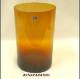NUUTAJ�RVI , Purtilo ruskeaa lasia, Design:Kaj Franck,Suunniteltu: 1967,korkeus n.18, cm,1kpl,70�/kpl