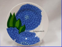 MARIMEKKO / IITTALA,Primavera Suomen sininen,pullalautanen / leip�lautanen,lautanen halkaisija n.19,5 cm,Sesonkituote , 1 kpl,38�/ kpl ( Tuote nro 108PL )
