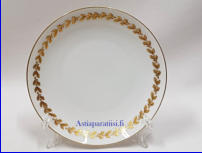 ARABIA,Tammenlehv� pullalautanen / leip�lautanen,Design: Olga Osol ,lautanen halkaisija n.15,5 cm, Suunniteltu vuonna  1937-1981, 11 kpl,18�/ kpl ( Tuote nro 174PL )
