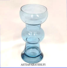 RIIHIM�EN LASI,Kielo lasimaljakko siniharmaa, Design:Tamara Aladin,Valmistettu:1974-76-luku,Korkeus n.20 cm, halkaisija n.10 cm ,1 kpl,87� /kpl ( Tuote nro / Item #141MA )
